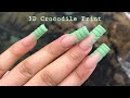 Easy 3D Crocodile Print | Not Polish | Acrylic Nails Tutorial