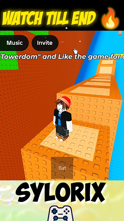 Bacon Play slides Tower 😱 #roblox #shorts #gaming
