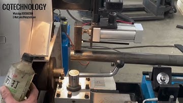 Demonstration of the Working Condition of  Tube Rotary Automatic Pipe Cutting Machine