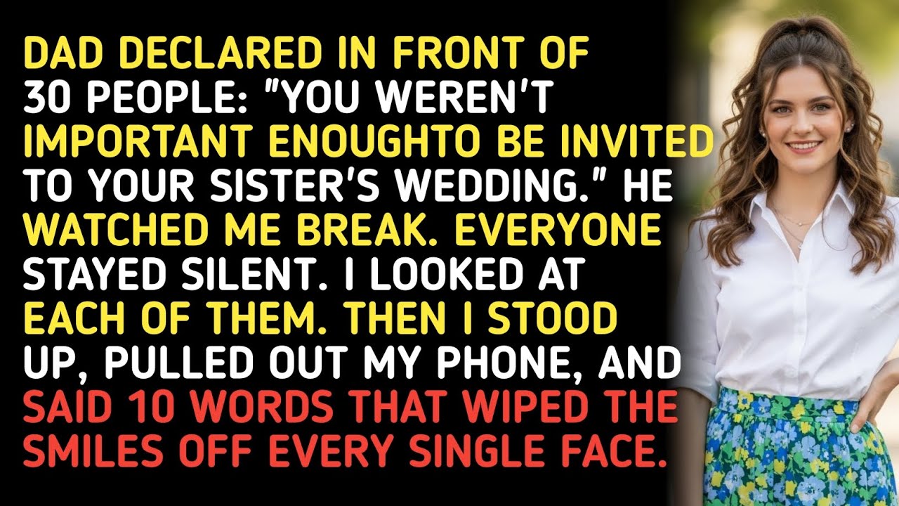 DAD DECLARED IN FRONT OF 30 PEOPLE: 