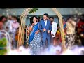Grand wedding reception gayathri  nishanth highlights  v studio  99762 40100
