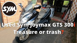 Squiggs garage Ep07 - Used Sym Joymax (snigger) GTS 300i - Treasure or trash