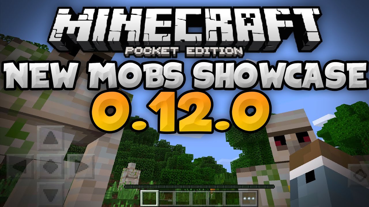 NEW MOBS in 0.12.0 - Golems, Wither Skeletons, & More - Update Review  Minecraft PE (Pocket Edition)