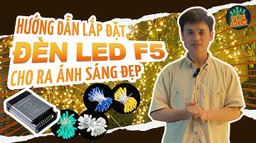 Hướng dẫn lắp đặt đèn led F5 - led quấn cây cho hiệu quả nhất | Vua đèn Decor