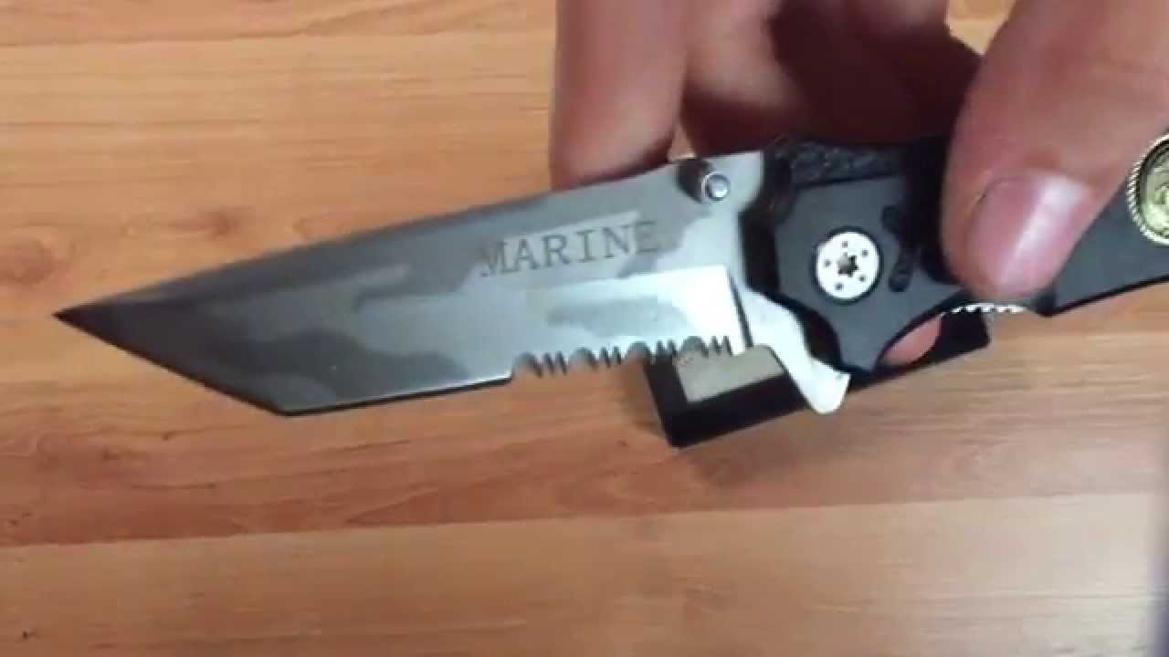 8" TACTICAL MARINE SPRING ASSISTED FOLDING KNIFE Pocket Blade Assist