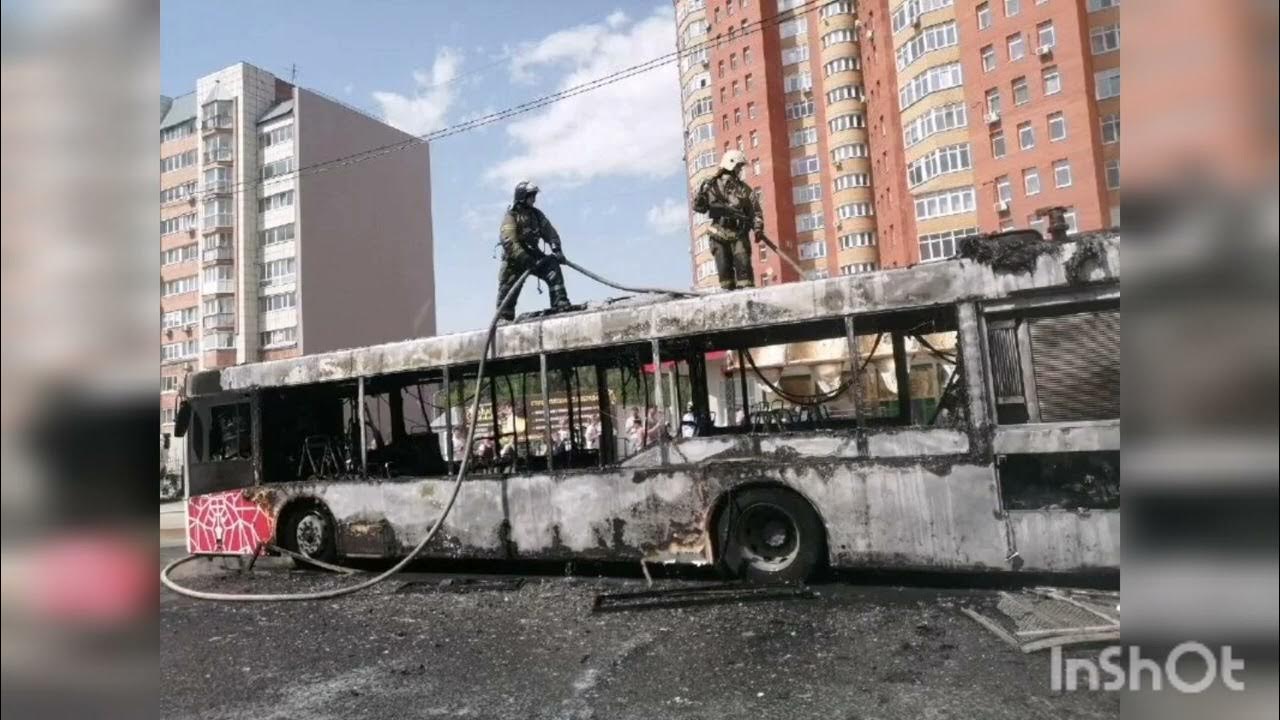 3 закамск. В Перми загорелся автобус. Пожар в Закамске.