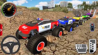 Police Monster Truck Impossible Driver #7 - US Extreme Car Stunts Racing Android / IOS Gameplay UHD screenshot 4