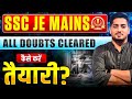 SSC JE Mains Doubts Cleared | Study Plan That Works | Rishabh Sir (A.E.) #rishabhsir