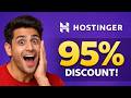 Hostinger 95% Off Coupon Code 2026 + Free Domain 🔥 @HostingerAcademy