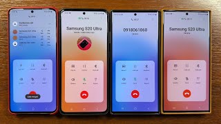 4 Samsung ULTRAs (S20, S21, S22, S23) 4-way Conference Call & 2 Incoming Call Pairs in Cases screenshot 3