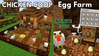 Minecraft: Automatic Egg Farm tutorial / Chicken Coop tutorial