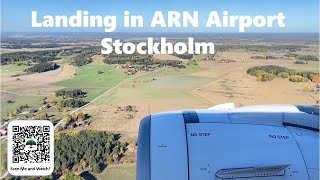 Landing in Stockholm Arlanda Airport (ARN)