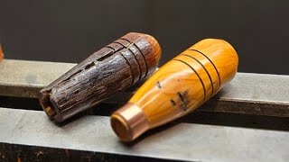 Quick little project #woodturning