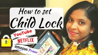 How to set Child Lock on YouTube Netflix & Amazon prime video | Parental Control Step by step guide