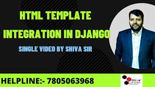 HTML Template Integration in Django, HTML to Django, #djangotemplateconversion, #djangodesign