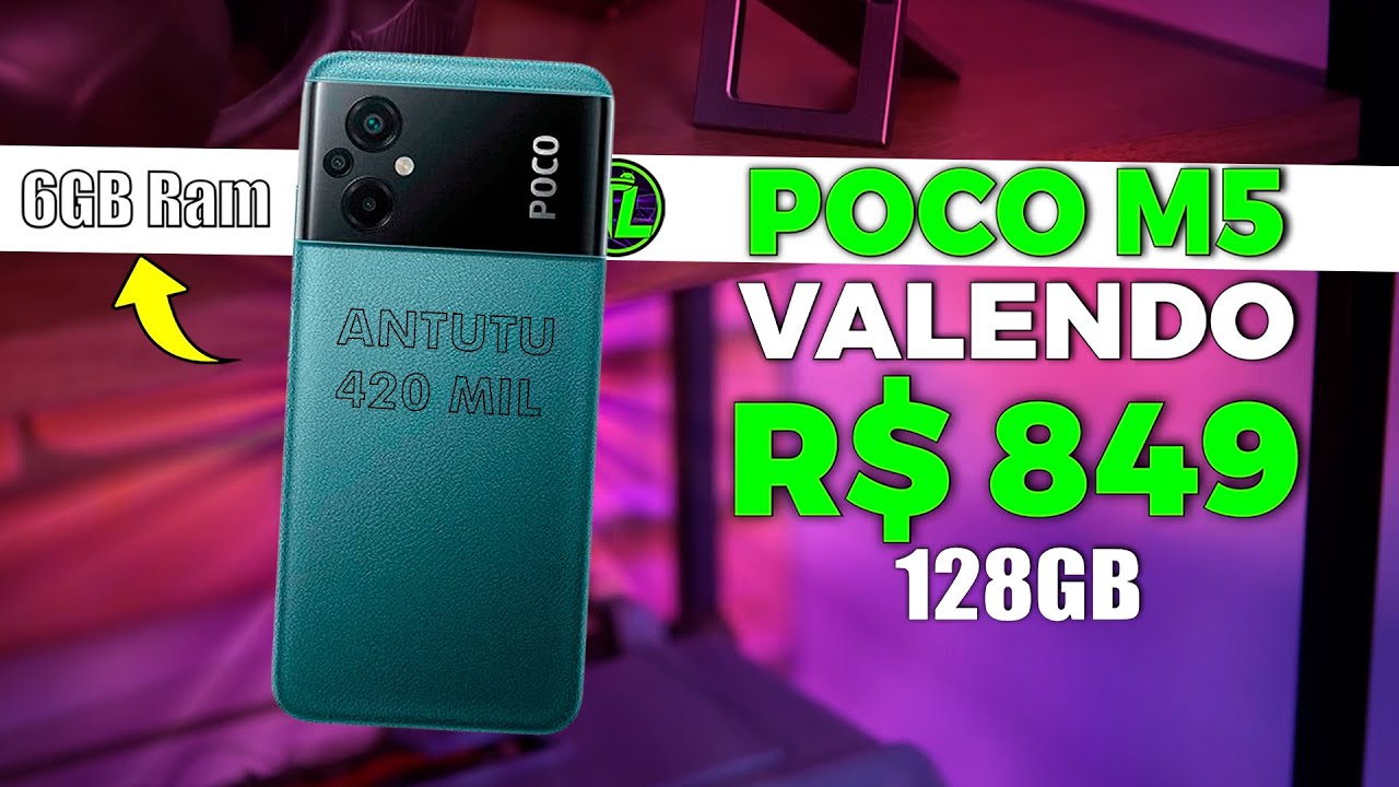 POCO M5 128GB/6GB - Vale a Pena Comprar por R$ 849 Reais? Unboxing