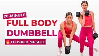 20-Minute Full Body Dumbbell Workout | Build Lean Muscle for Women