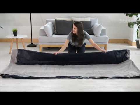 Sable Double Size Air Bed with Built-in Electric Pump and Pillow Inflatable Air Mattress Comfortable Flocked Top 228 x 152 x 43 cm Sable Double Size Air Bed with Built-in Electric Pump and Pillow Inflatable Air Mattress Comfortable Flocked Top 228 x 152 x 43 cm