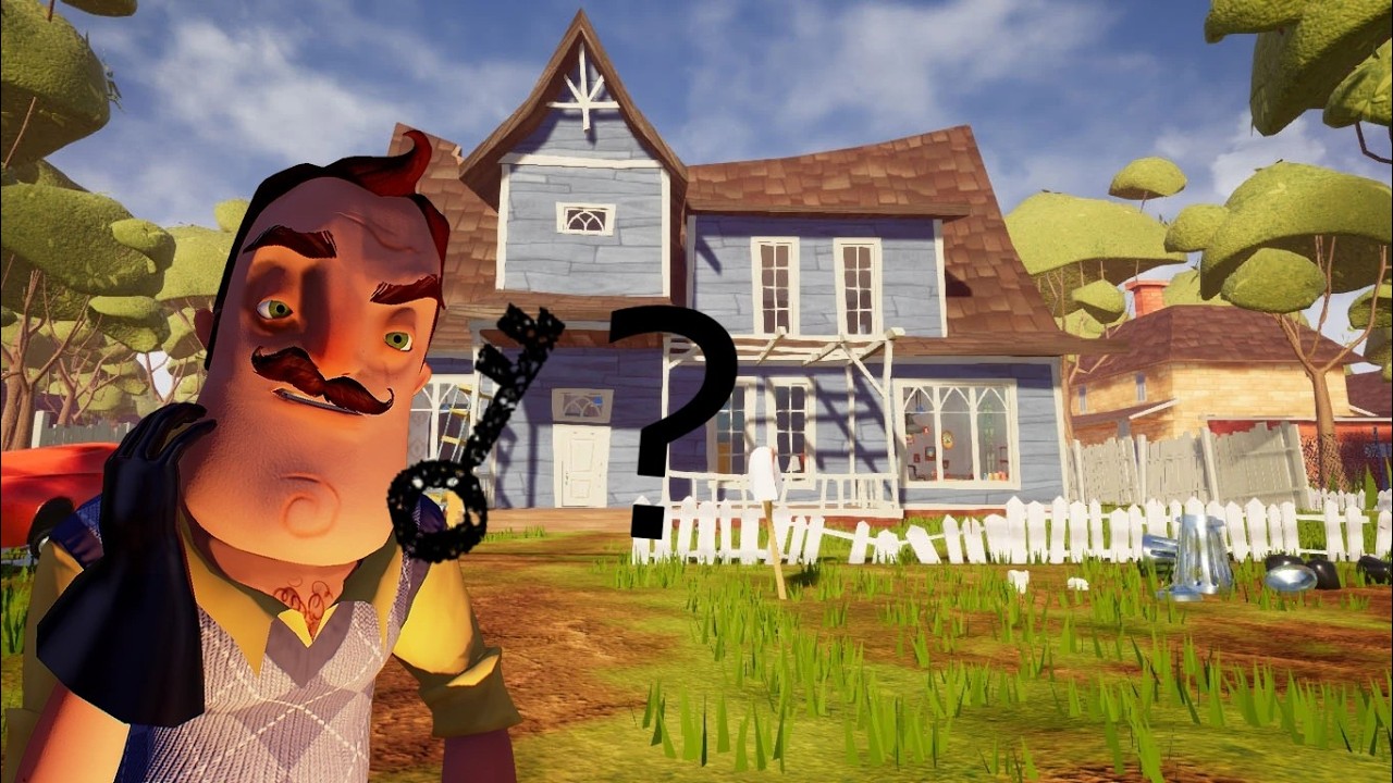 Прохождение 1-го и 2-го актов Hello Neighbor с 1 предметом за 20 минут!