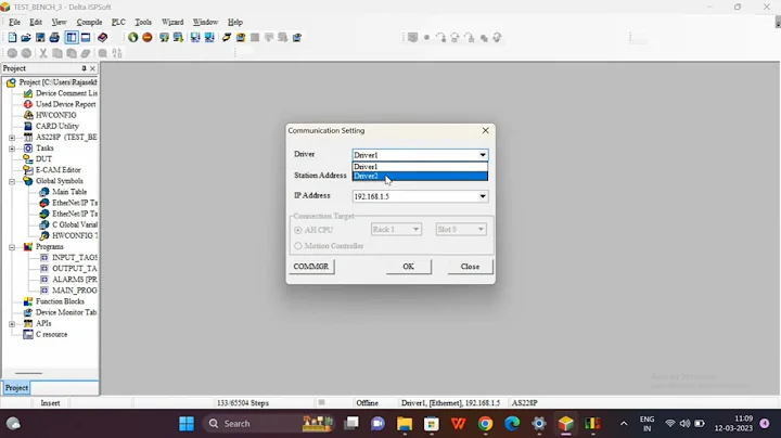 How to upload a PLC program in Delta PLC ISP software | Delta PLC Program upload  Delta ISP software