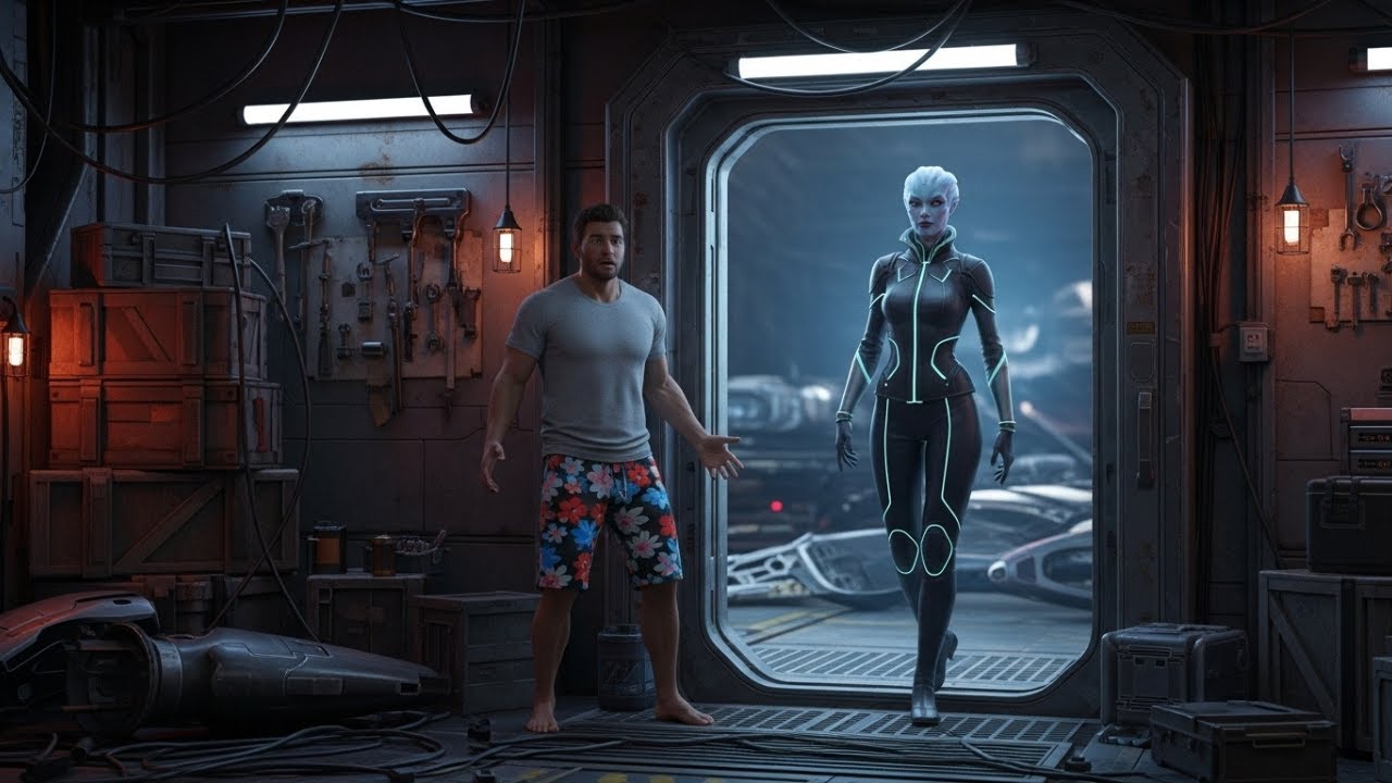 He Sent A Flirty Message To His Cold Alien Boss — Six Minutes Later, She Knocked On His Hangar Door