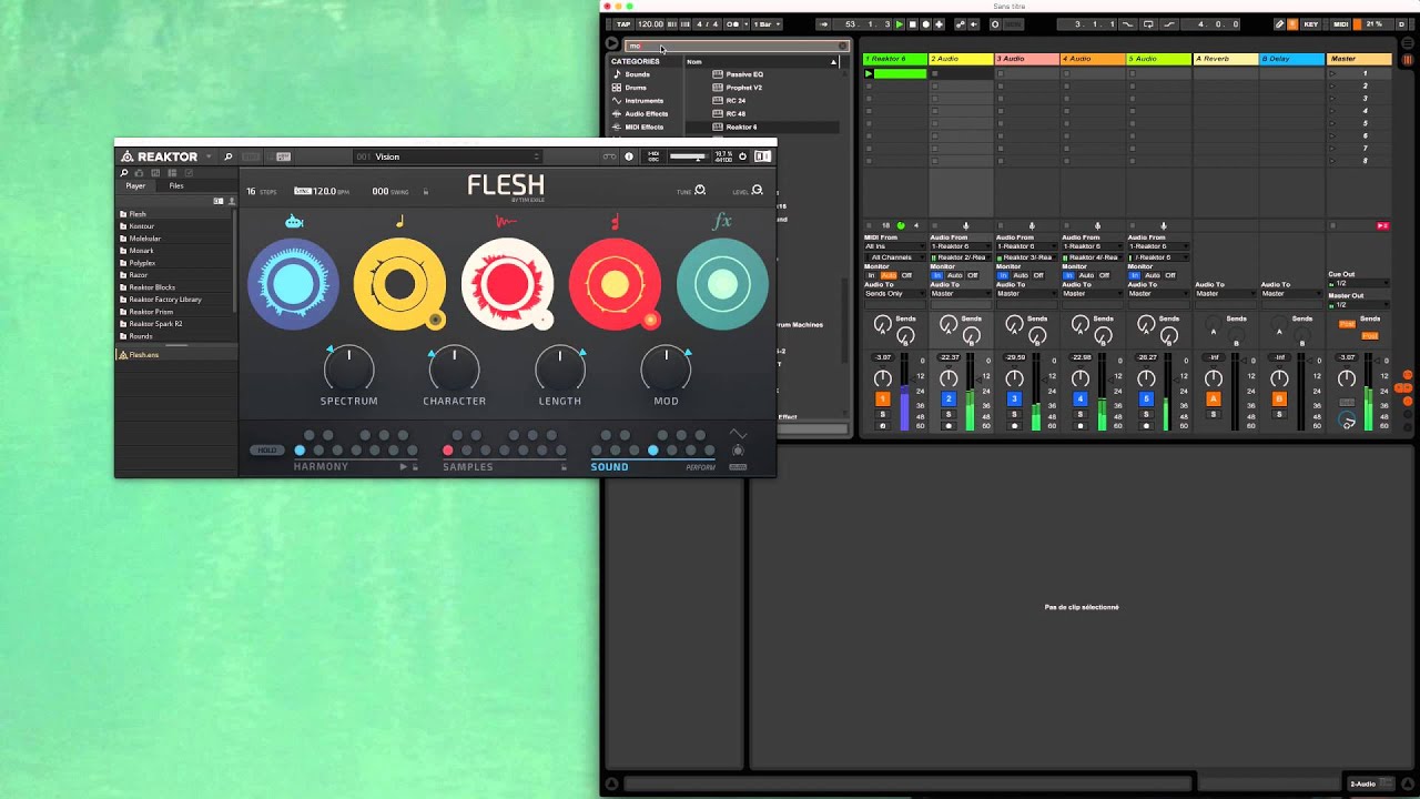 Native Instruments Flesh part 1 Routage Audio - YouTube