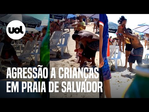 Crianças são agredidas pelo pai em praia da Bahia; polícia investiga o caso