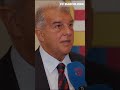Laporta insiste en que Barcelona quiere a Julián y que han respetado al Atlético 👀 #Shorts