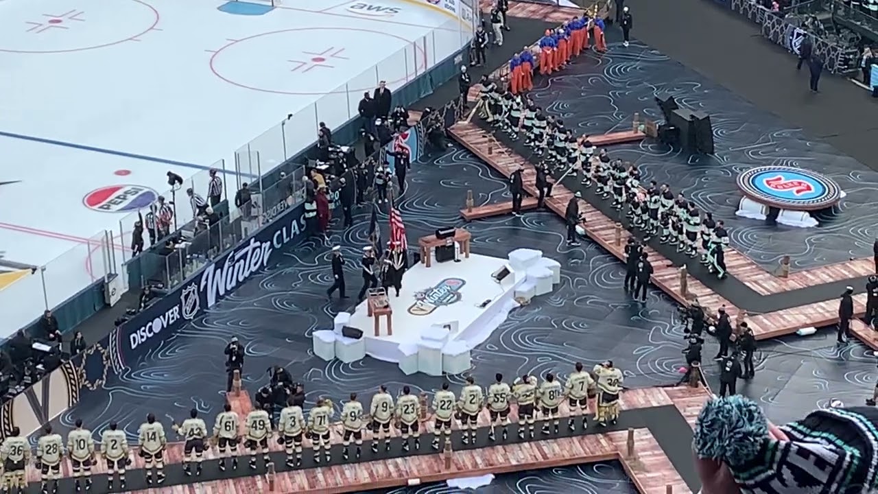 Seattle Kraken Winter Classic Intro and National Anthem