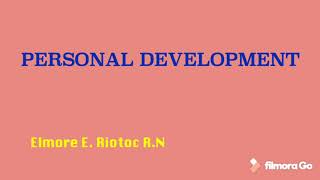 Personal Development- Know your self