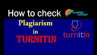 How to check plagiarism in turnitin | Turnitin tutorial | Turnitin plagiarism check services
