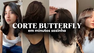 CORTE BUTTERFLY | cortando em casa sozinha