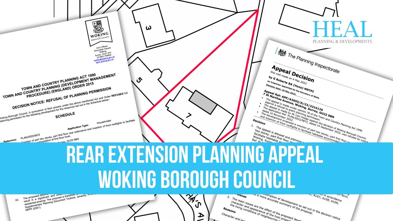 Two Storey Rear Extension Planning Appeal Woking Council