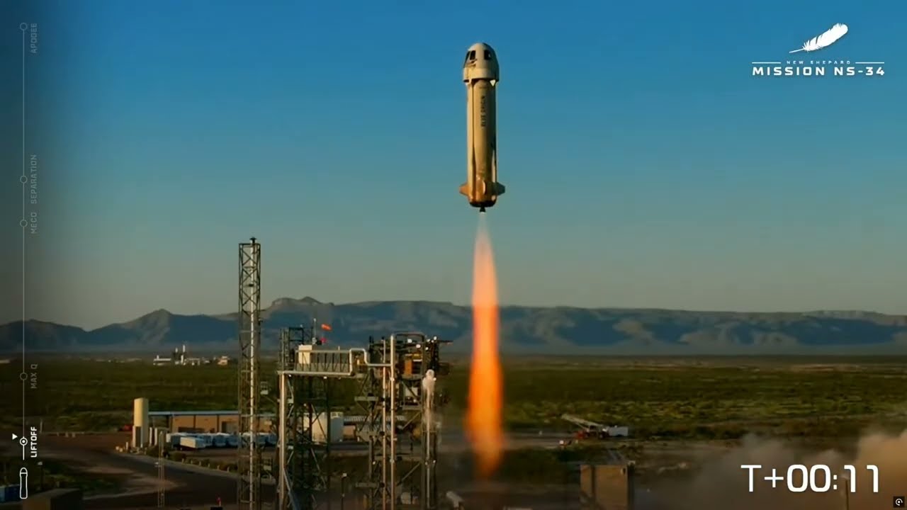 New Shepard Mission NS 34 2025 08 03