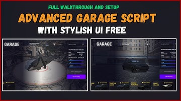 Free Script | QBcore | ESX | Advanced Garage Script | With stylish UI | Installation Video