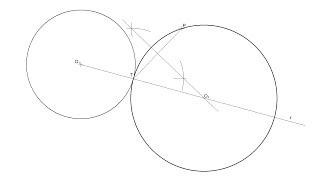 How to draw the tangent circle to a given circle passing through a tangent point T and a point P