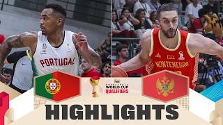 Portugal 🇵🇹 v Montenegro 🇲🇪 | Highlights | FIBA Basketball World Cup 2027 European Qualifiers