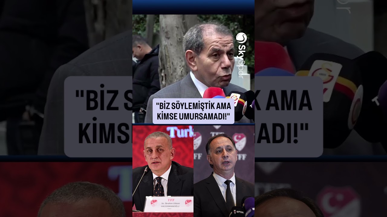 Galatasaray Başkanı Dursun Özbek: "Şimdi TFF'de sessizlik hakim."
