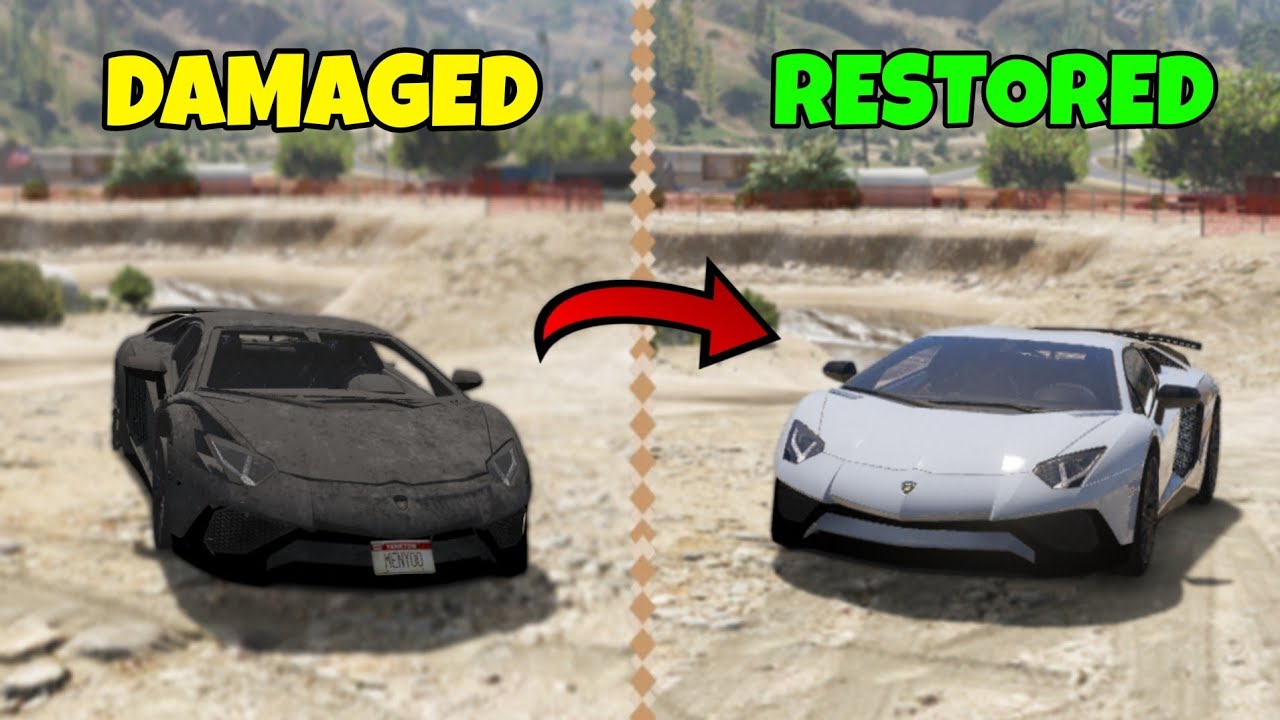 RESTORING LAMBORGHINI AVENTADOR IN GTA 5