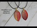 Polymer Clay project :Polymer Clay Crackle Necklace