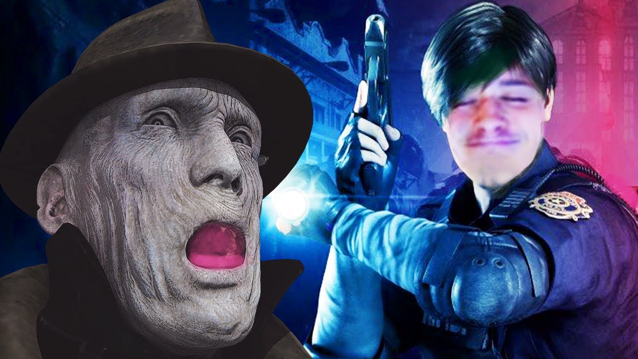 RESIDENT EVIL 2 REMAKE FUNNY MOMENTS & REACTIONS! - FIRST PLAYTHOUGH (LEON A)