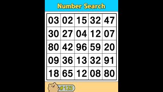 【Number Search】 Brain Training for a Happy Life. 《Brain Exercise》 #123 screenshot 5