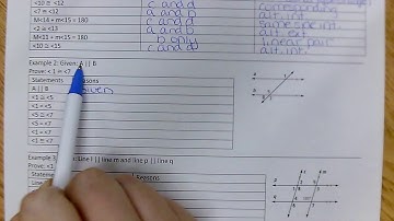 Geometry - Lesson 3.3 - Parallel Lines Proofs