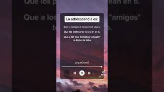 La adolescencia…
