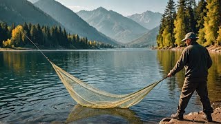 Epic Net Fishing: Landing the Biggest Catch of the Day!! #netfishing #shortvideo #fish screenshot 5