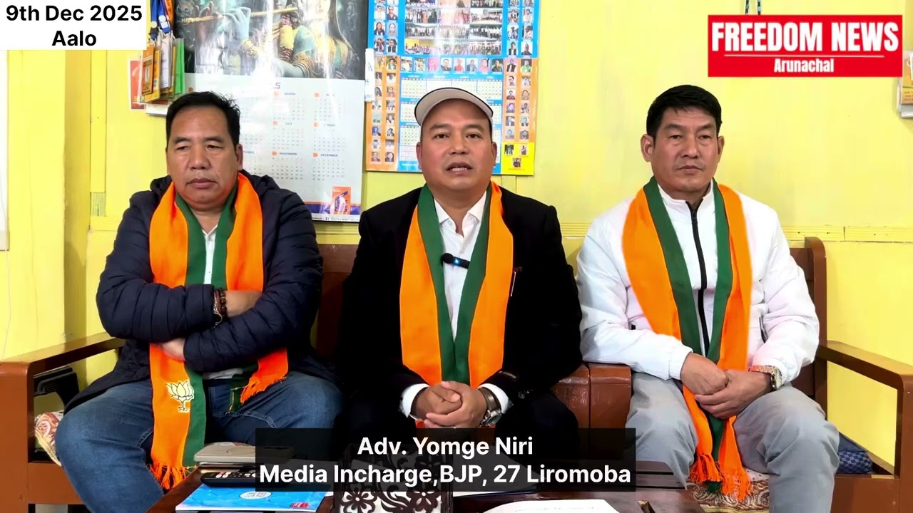 BJP 27 Liromoba A/c reply to PESI JILEN, MLA on his recent speech at Darak PPA Rally