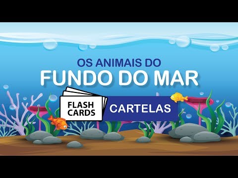 [ Cartões ] ANIMAIS FUNDO DO MAR #flashcards #comvoz