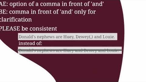 The Listing Comma Video