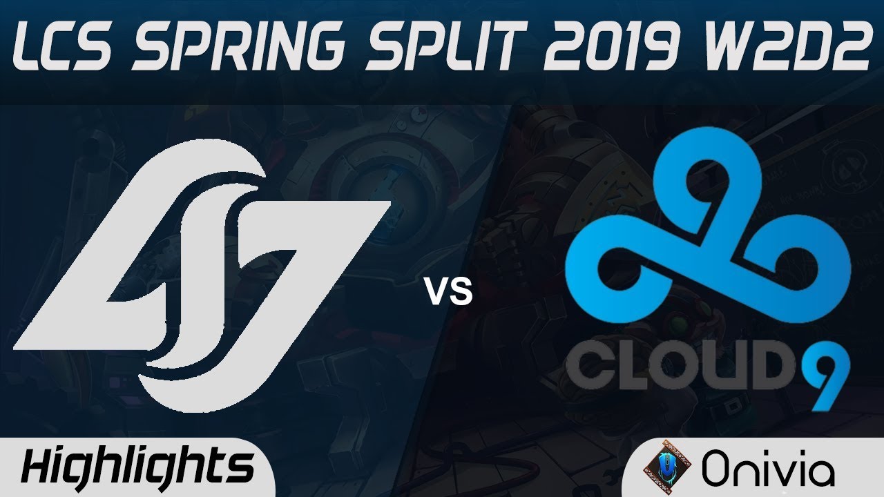 CLG vs C9 Highlights LCS Spring Split 2019 W2D2 Counter Logic Gaming vs Cloud9 by Onivia
