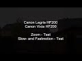 Canon Legria HF200 - Zoom, Fast- and Slowmotion Test